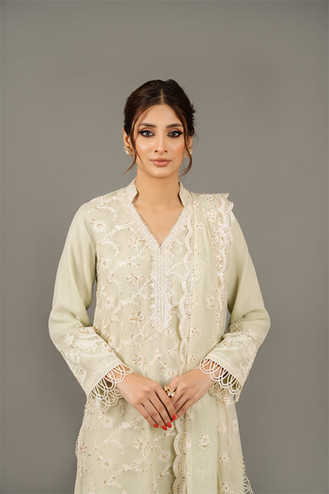 Mint Green Shirt with Trouser And Dupatta