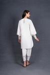 Cotton Cutwork Tunic with Skinny Shalwar